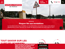Tablet Screenshot of pompiers.fr